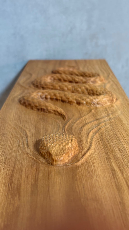 Schlangen Holz Wandbild – Handgefertigtes Schlangen Relief für jedes Zuhause - Simon CNC Factory